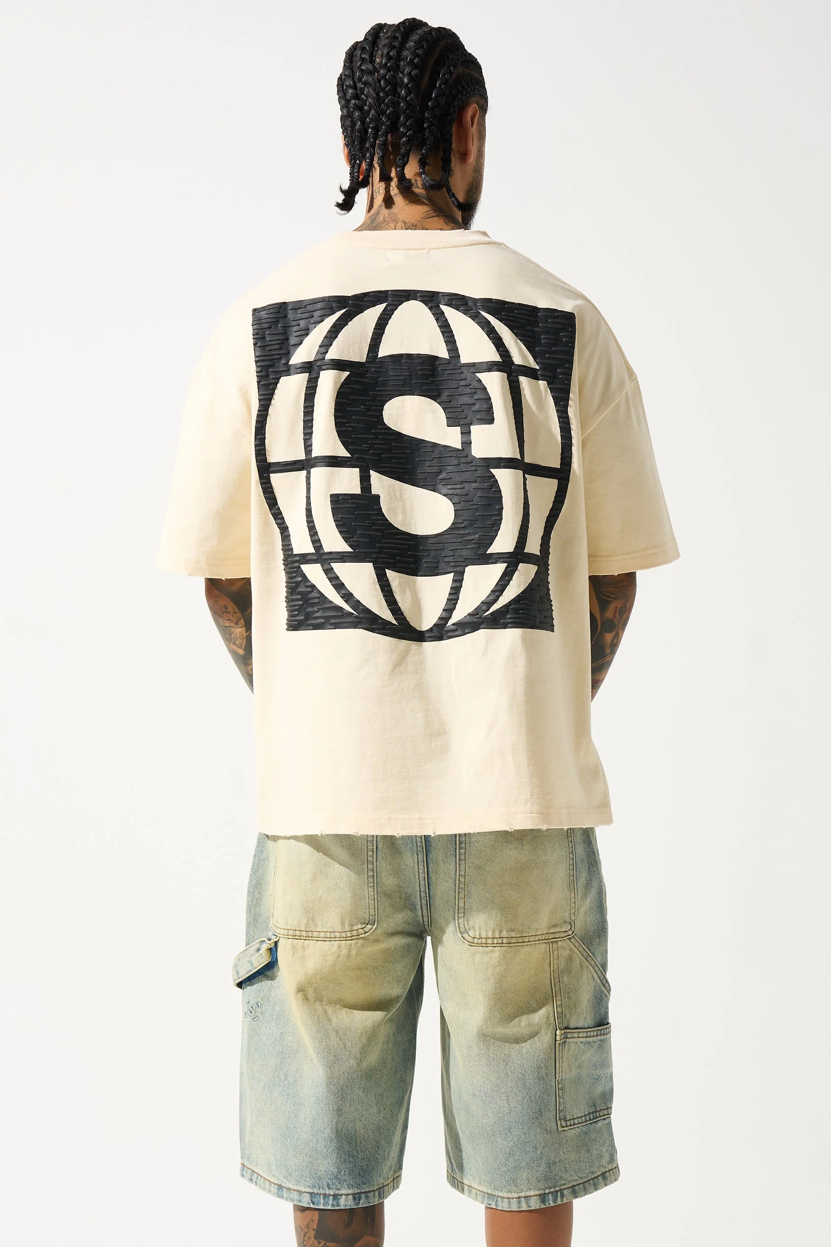 "4 CORNERS" Butter T-Shirt - Image 4